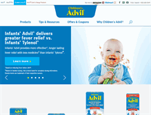 Tablet Screenshot of childrens.advil.com